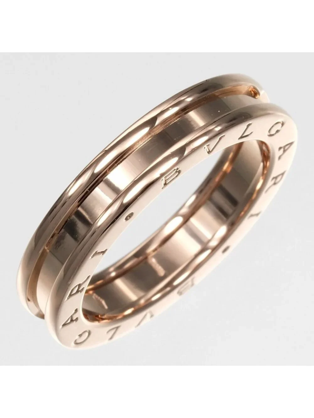 Bvlgari B.Zero1 XS 18K Pink Gold Ring 20